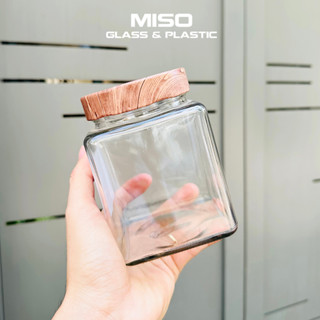 Bộ 6 Hũ thủy tinh vuông nắp thiếc vặn VNC 380ml 500ml 730ml đựng thực phẩm, gia vị, ngâm chanh đào, mật ong, ngũ cốc.