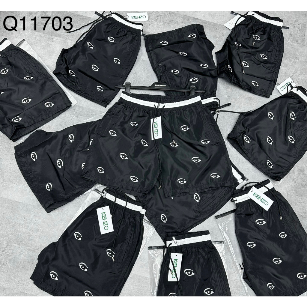 Quần Shorts Gió FD Cạp Logo Trẻ Trung Mặc Thường Ngày Cho Nam