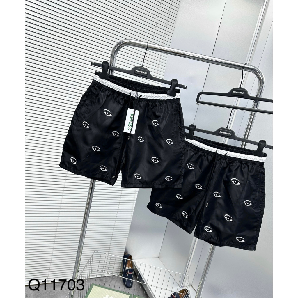 Quần Shorts Gió FD Cạp Logo Trẻ Trung Mặc Thường Ngày Cho Nam