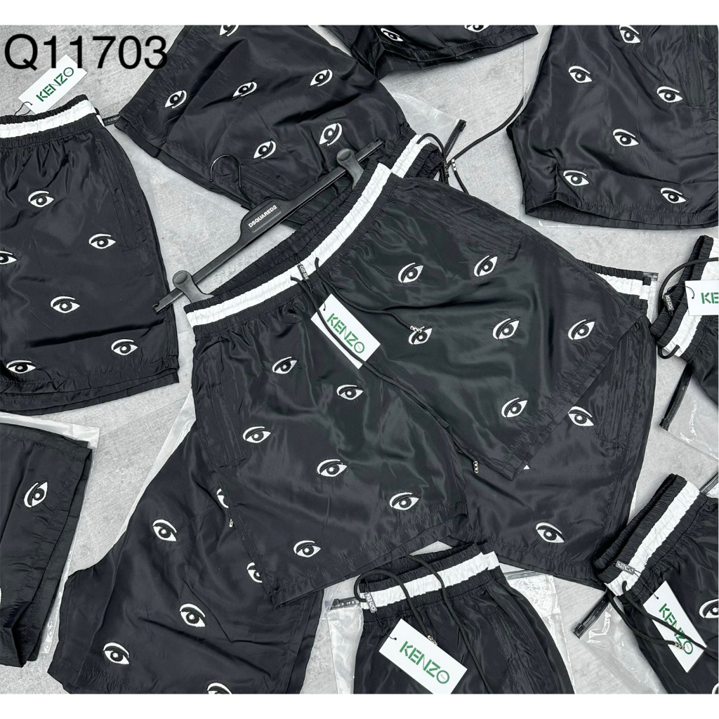 Quần Shorts Gió FD Cạp Logo Trẻ Trung Mặc Thường Ngày Cho Nam