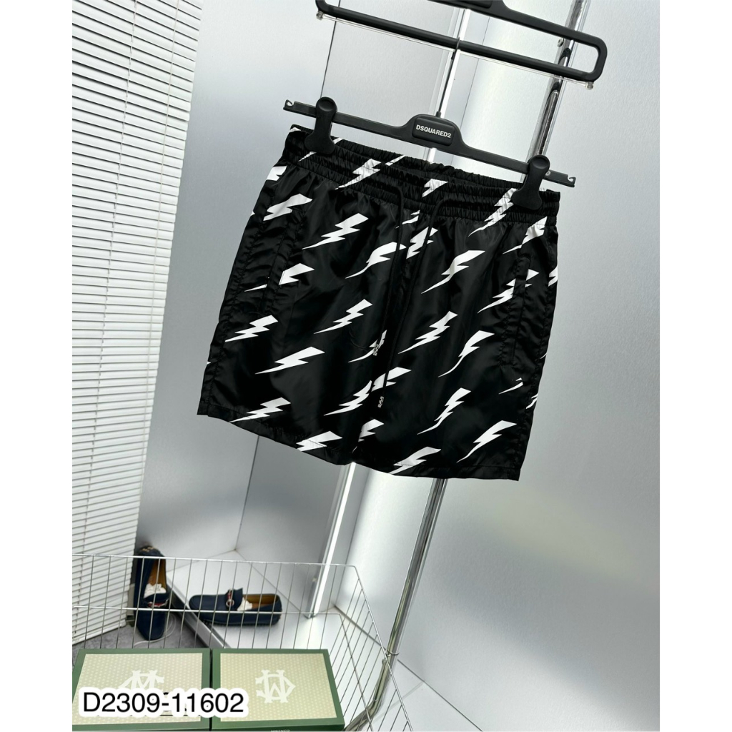 Quần Shorts Gió FD Cạp Logo Trẻ Trung Mặc Thường Ngày Cho Nam