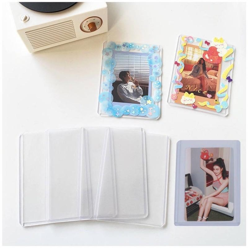 Set 25 toploader A7 bảo vệ card Kpop. Anime thẻ bọc bài đọc card cứng