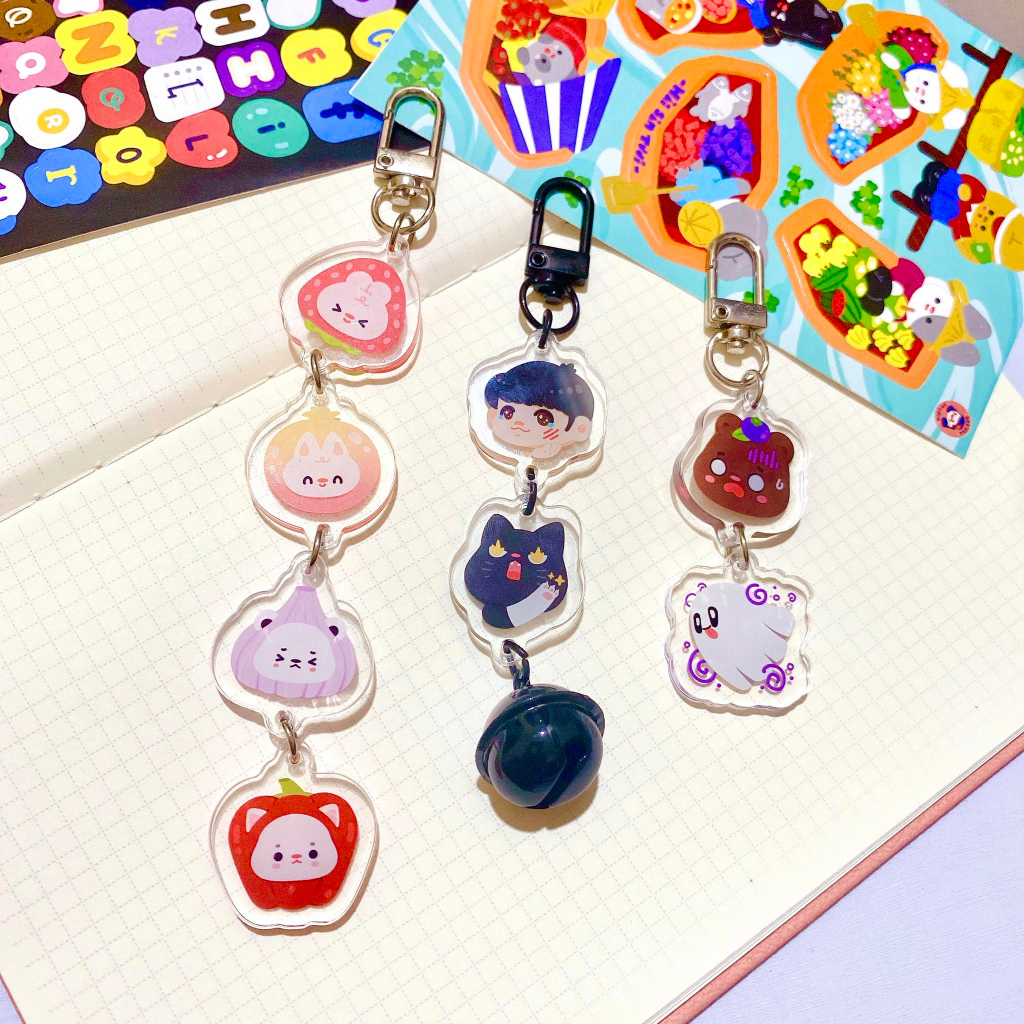 MÓC KHÓA CHARM HỌA TIẾT XINH | HÀNG ĐỘC QUYỀN BEEDEE.STUDIO |