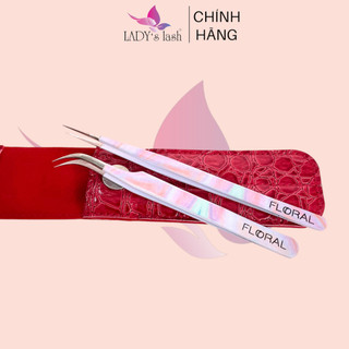 Combo nhíp clacsic cong + nhíp tách thẳng thương hiệu floral