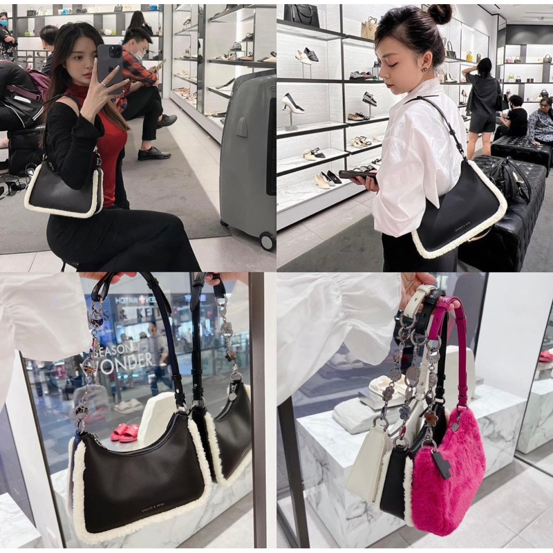 [Fullbox +tag] Túi CHARLES & KEITH Nách Bản Neww