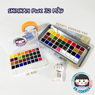 [BB Corner] Pocket màu nước Shinhan Extra Fine PWC 32 màu dung tích 0.5ml - 1ml
