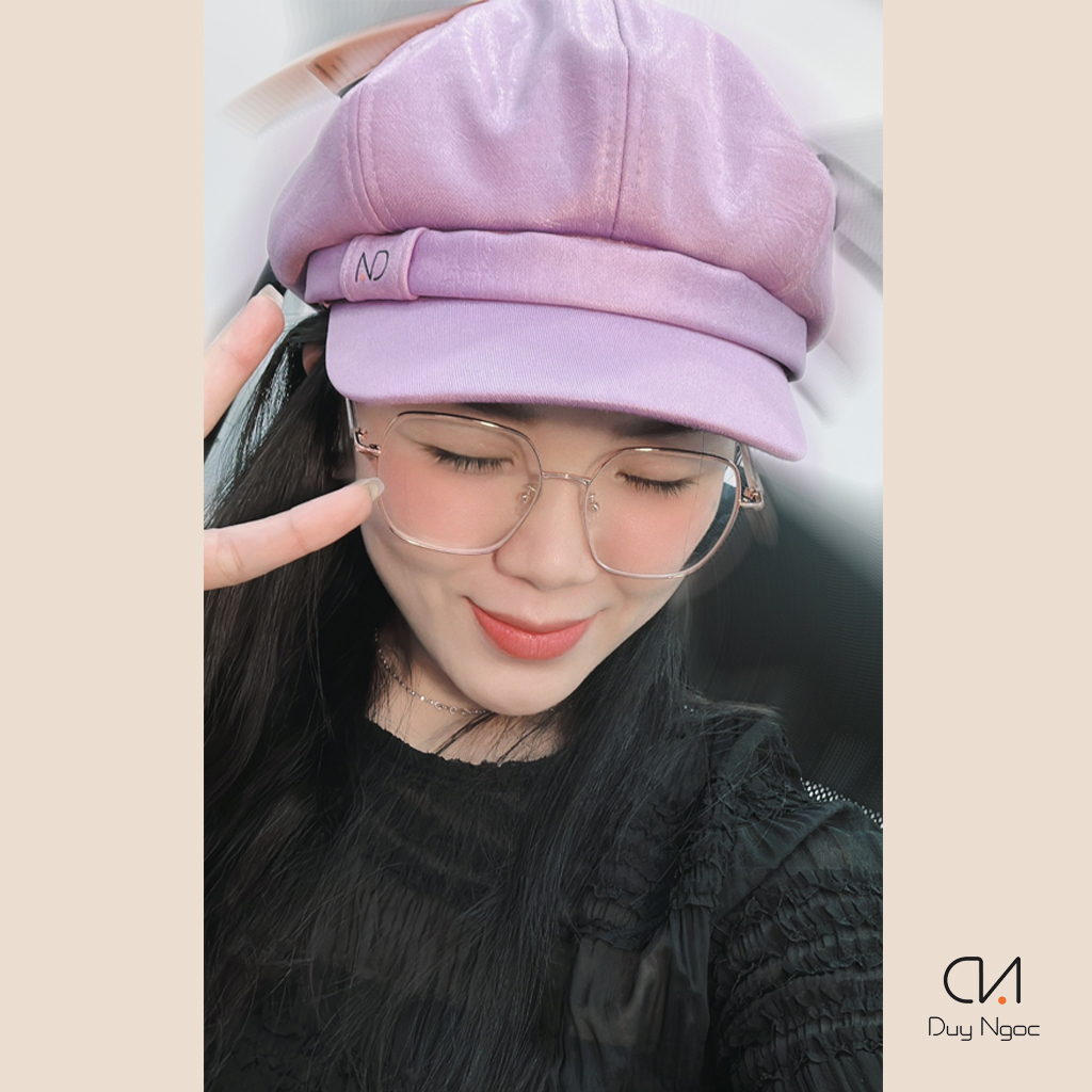 Mũ Beret Nữ Bí Da Duy Ngọc Cao Cấp, hàng chính hãng, chất lượng cao, phong cách thời trang chuẩn Hàn Quốc (0222)