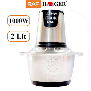 Máy xay thịt RAF INOX công suất lớn 250W, cối xay dày dặn bền chắc không gỉ an toàn vệ sinh thực phẩm