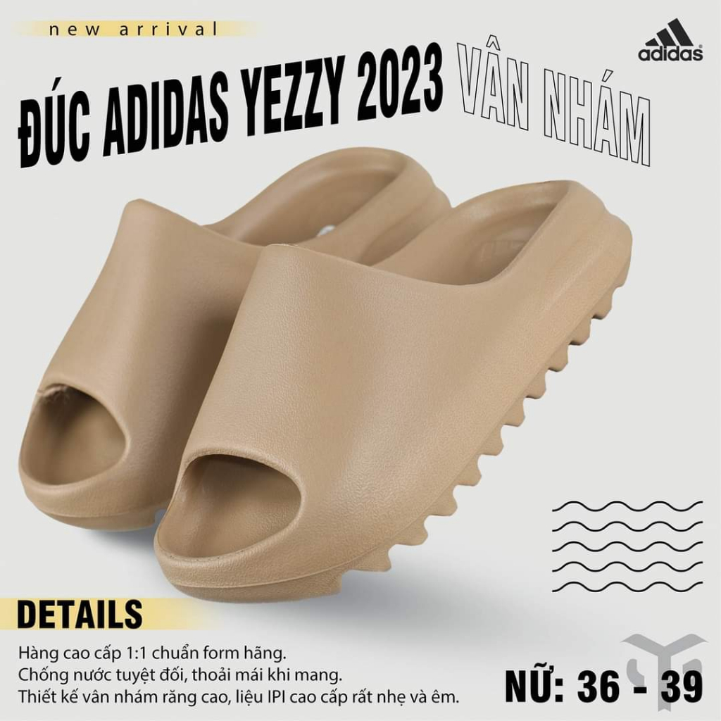 Dép bánh mì nam nữ Yezzy bản vân nhám cao cấp đế mềm êm chân 2023 D56