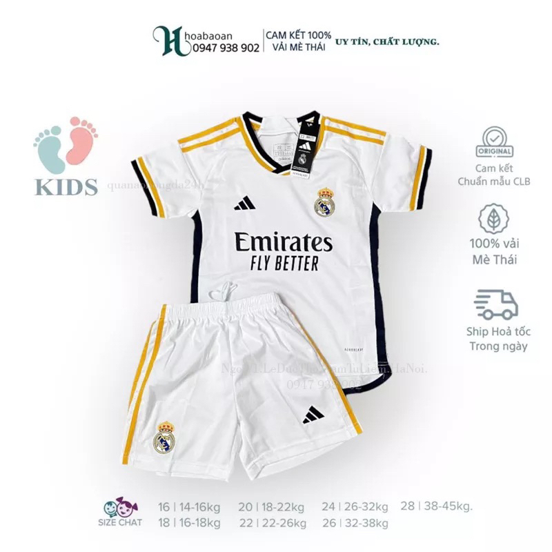 Bộ Quần Áo Bóng Đá Trẻ Em/ Áo Đá Banh Trẻ em đủ mẫu_ Hàng cao cấp Thai land/ Trẻ e