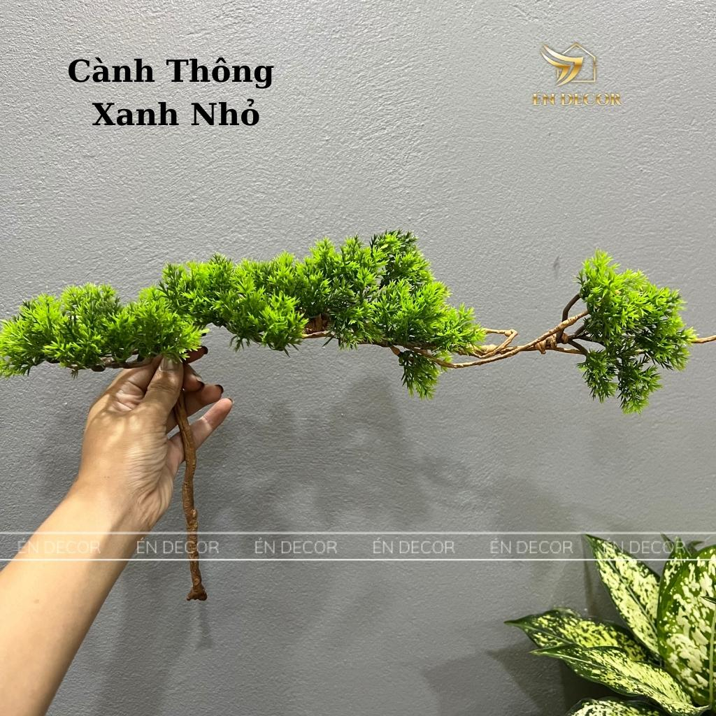 Cây giả decor trang trí kệ đèn led ÉN DECOR tán cây đẹp dày dặn trang trí thác khói trầm hương phong thuỷ an nhiên