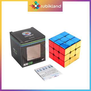 Rubik SengSo Metallic 3x3 M Mạ Kim Loại Có Nam Châm ShengShou Rubic Đồ Chơi Trẻ Em Phát Triển Tư Duy