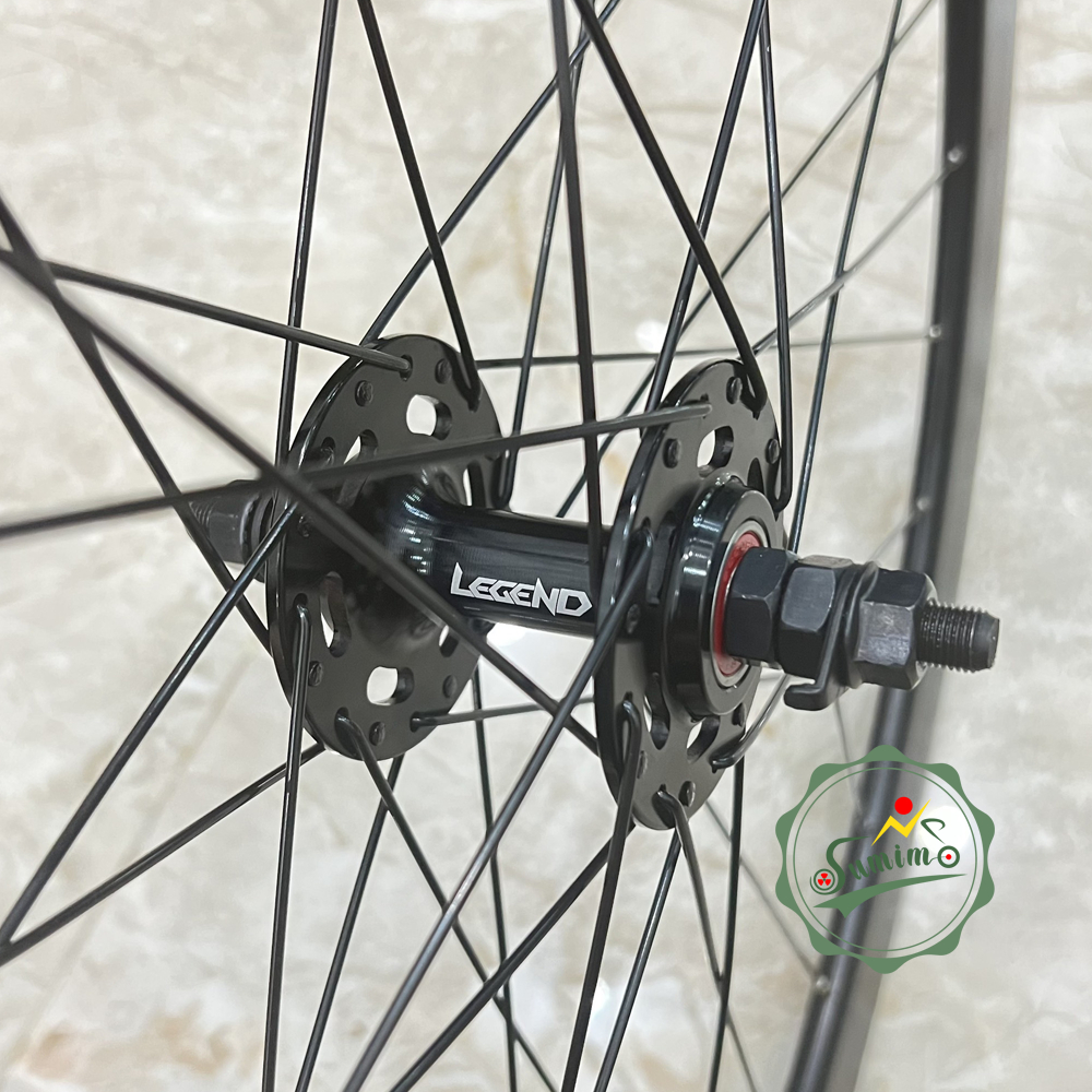 Bánh fixed gear hub LEGEND bạc đạn vành 4cm