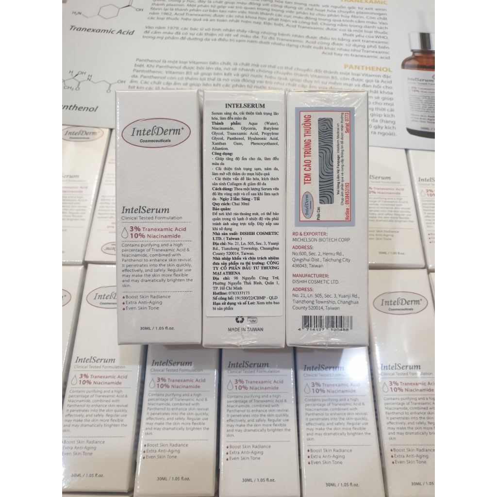 Tinh Chất Dưỡng Sáng Da 10% Niacinamide IntelDerm IntelSerum 30ml - BS HỒNG ĐÀO