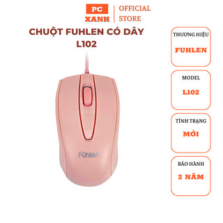 Chuột máy tính màu hồng chơi game giá rẻ chính hãng Chuột Fuhlen L102 Pink
