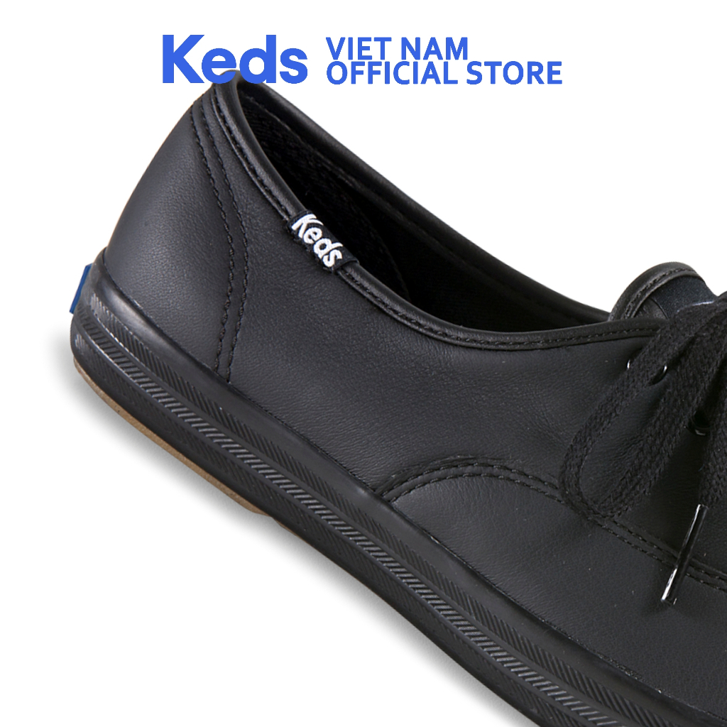 Giày Keds Nữ- Champion Leather Black- KD045780