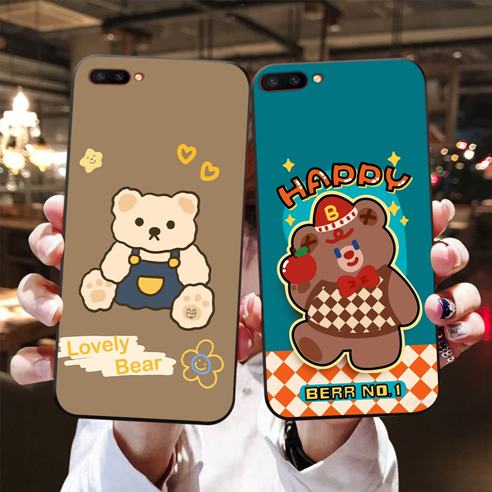 Ốp lưng oppo r11s / r15 in hình con gấu cute