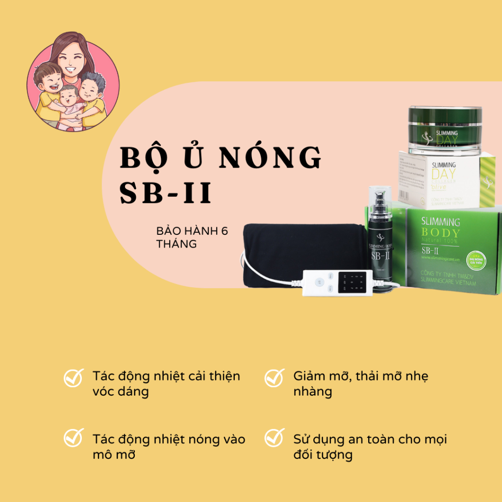 BỘ ĐAI SLIMMING BODY SB-II CẢI TIẾN CHÍNH HÃNG