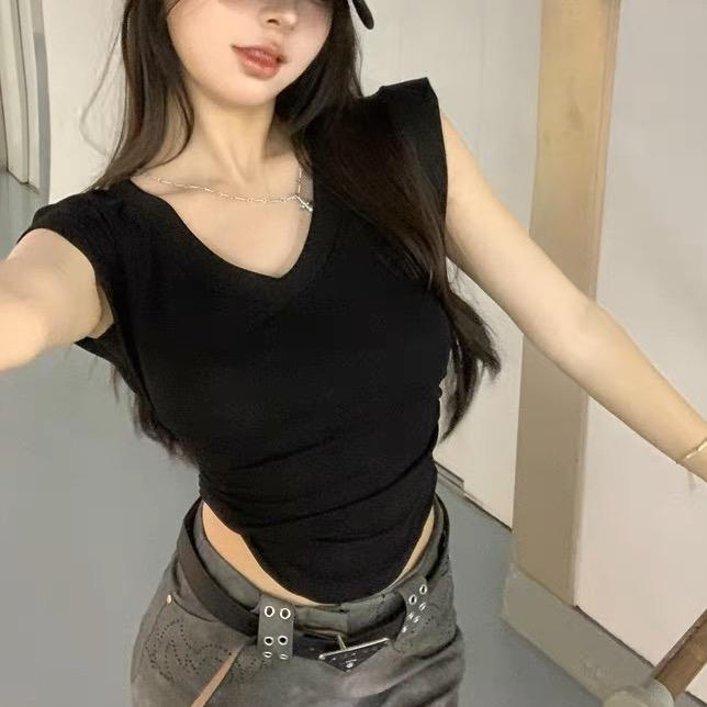 Áo Cổ Tim Vạt Bầu Dúm Eo Co Giãn Thoáng Mát