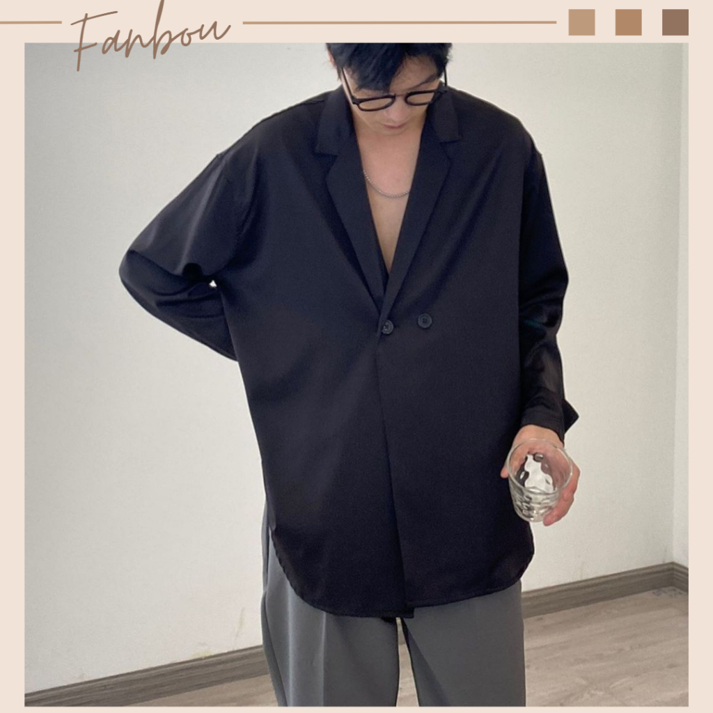 Áo Sơmi Nam Cổ giả Vest tay dài - FAN019 - FANBOU