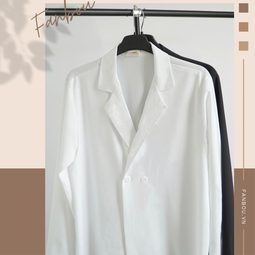 Áo Sơmi Nam Cổ giả Vest tay dài - FAN019 - FANBOU