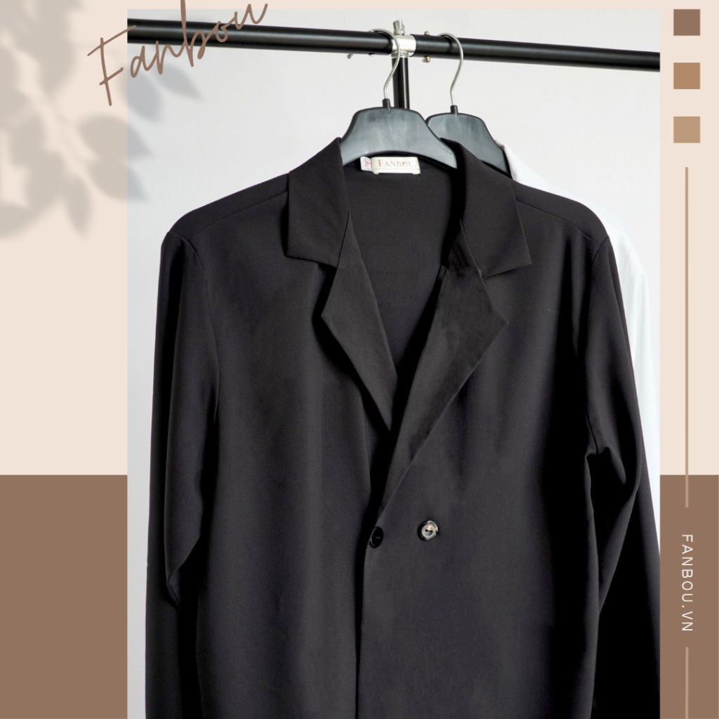 Áo Sơmi Nam Cổ giả Vest tay dài - FAN019 - FANBOU