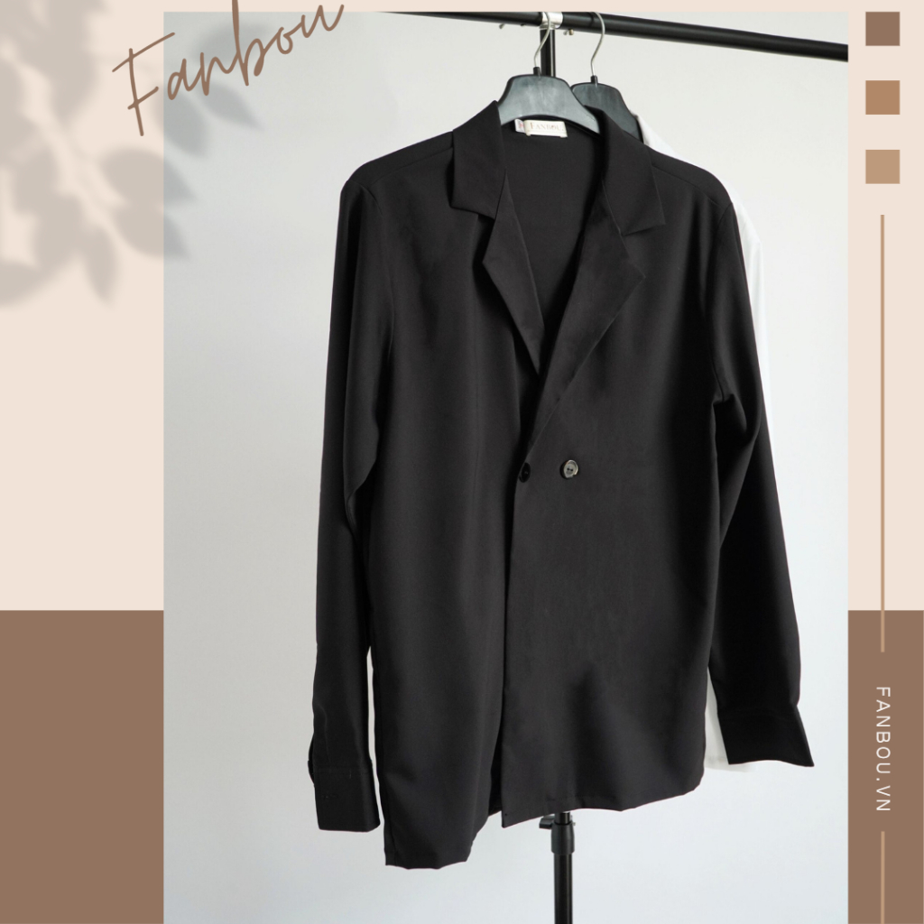 Áo Sơmi Nam Cổ giả Vest tay dài - FAN019 - FANBOU