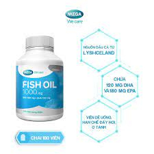 Dầu cá bổ sung Omega-3 DHA & EPA từ nguồn dầu cá Lysi-Iceland giúp mắt sáng, não tốt - FISH OIL Mega We Care