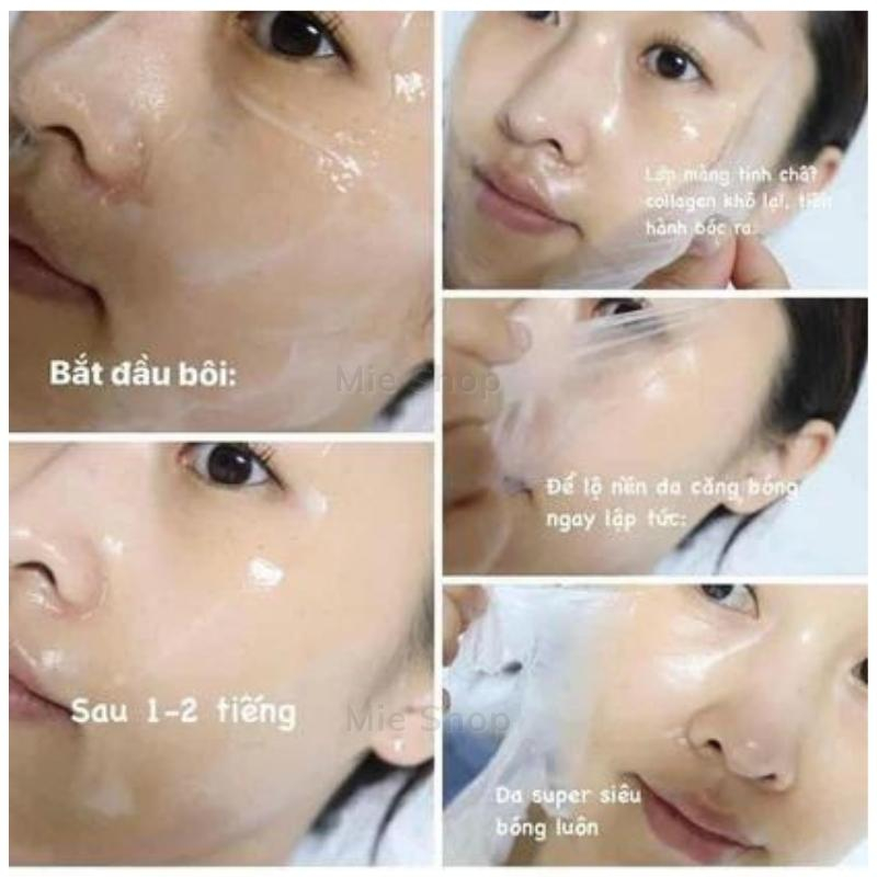 Peel da , peel real collagen fit ,dưỡng trắng, mờ thâm. sạm nám ,se khít lỗ chân lông ,trẻ hóa căng bóng da ,mieshop1803