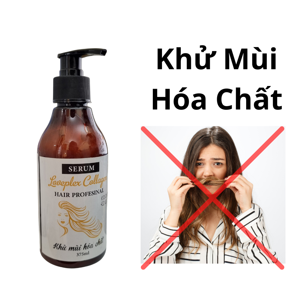 Serum Loveplex collagen Khử mùi hóa chất 375ml.
