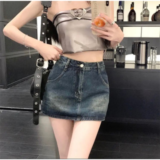 [VIDEO+FREESHIP] Chân Váy Denim Dáng Ngắn Basic 2 Màu Dễ Phối Đồ 2023