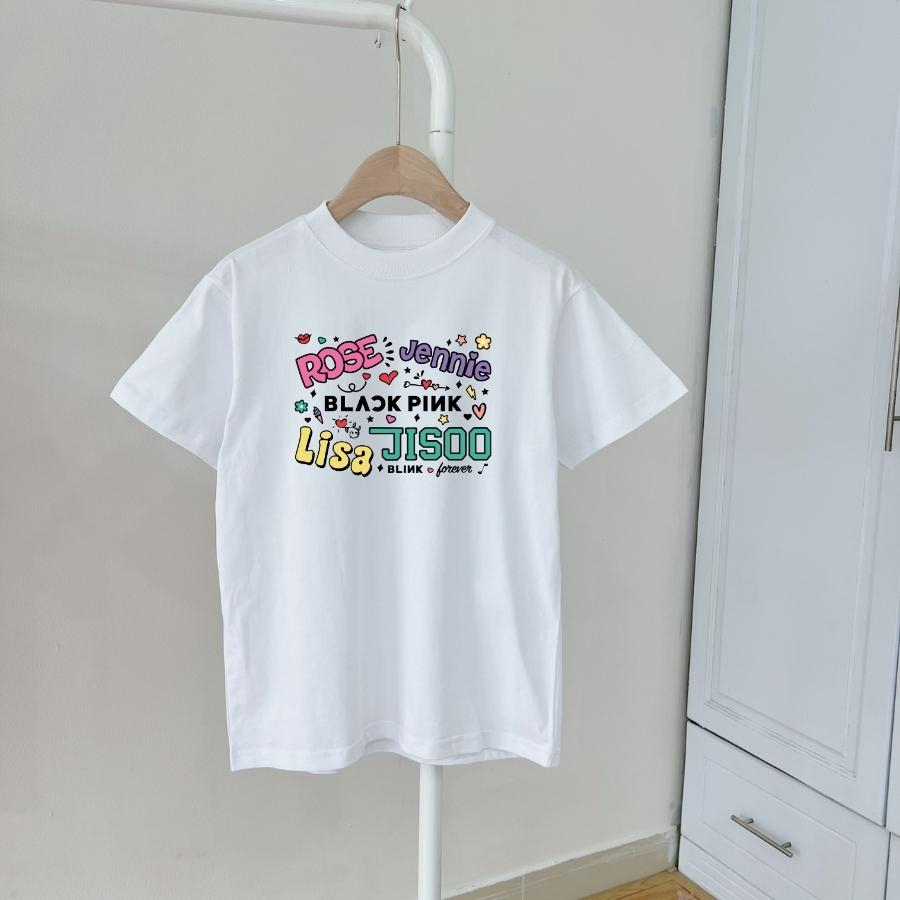 Áo Thun Nữ Baby Tee LYB Rose Jennie Lisa Jisoo form slim nhỏ có size chất vải Cotton 100%