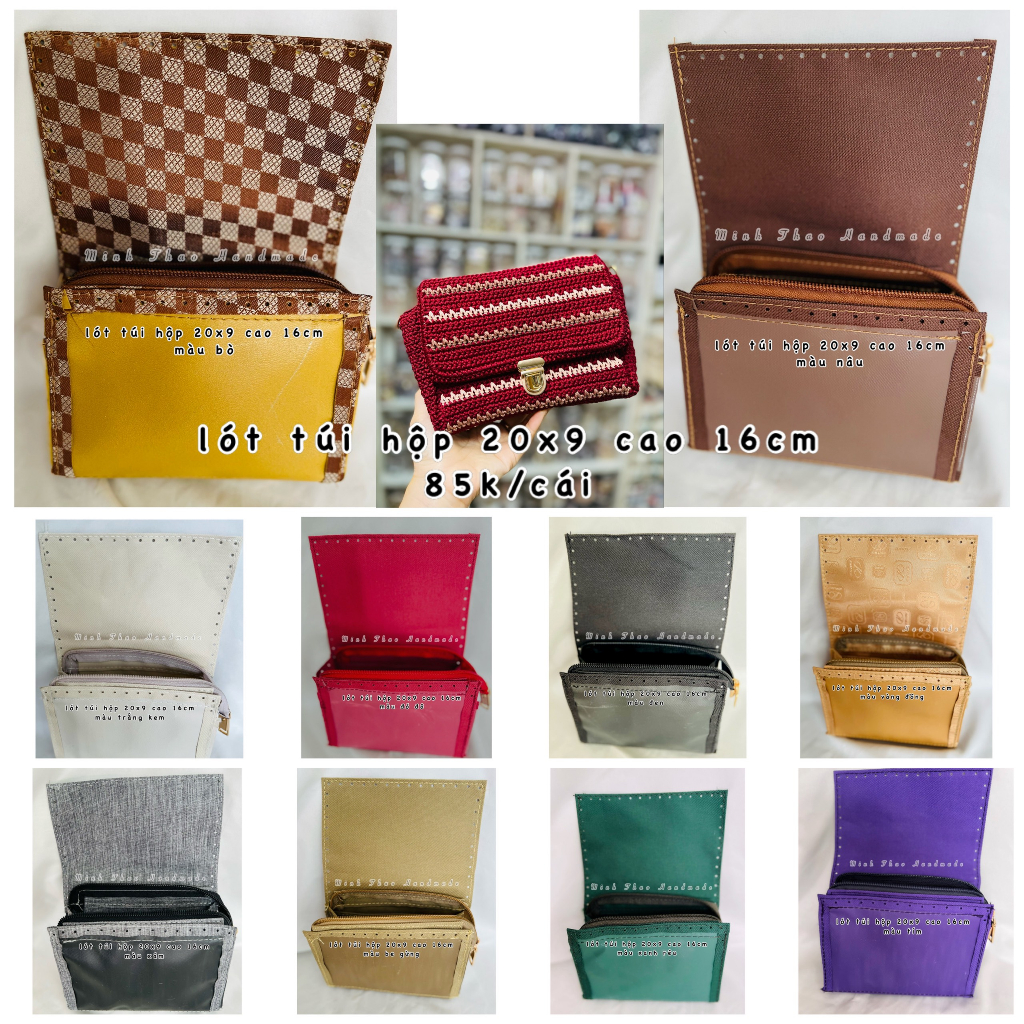 Lót túi hộp có nắp 20x9 cao 16cm