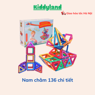 Xếp hình nam châm sáng tạo full 136 chi tiết - Loại to