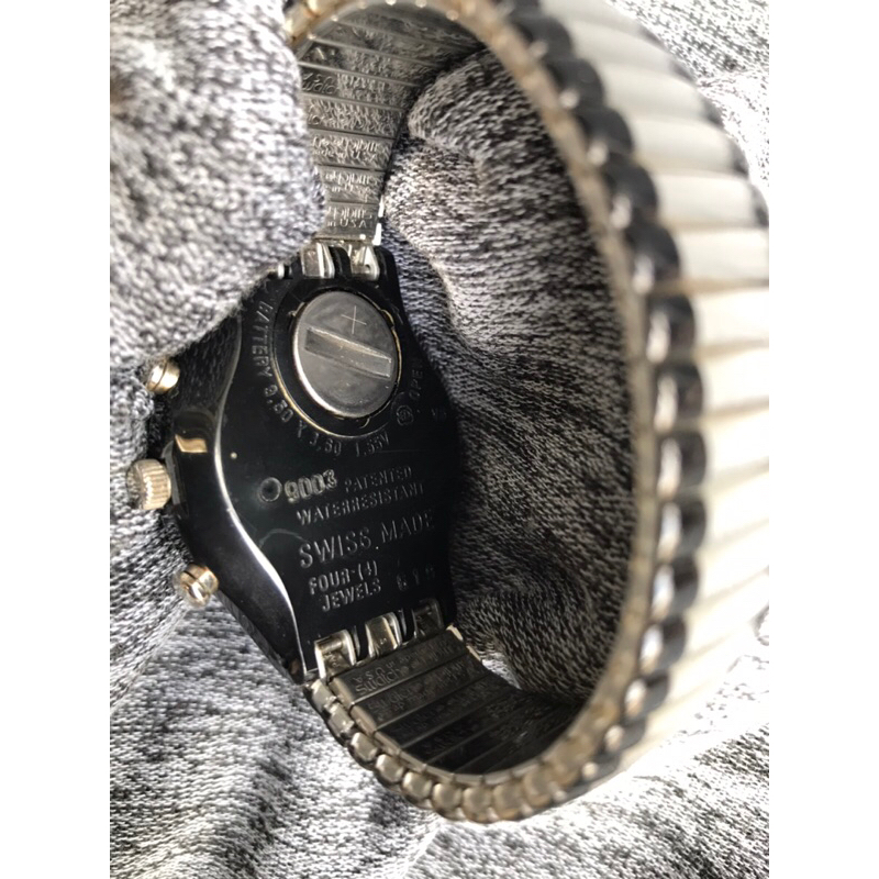 Đồng hồ nam swatch mặt 38mm 6kim chornograph dây chun