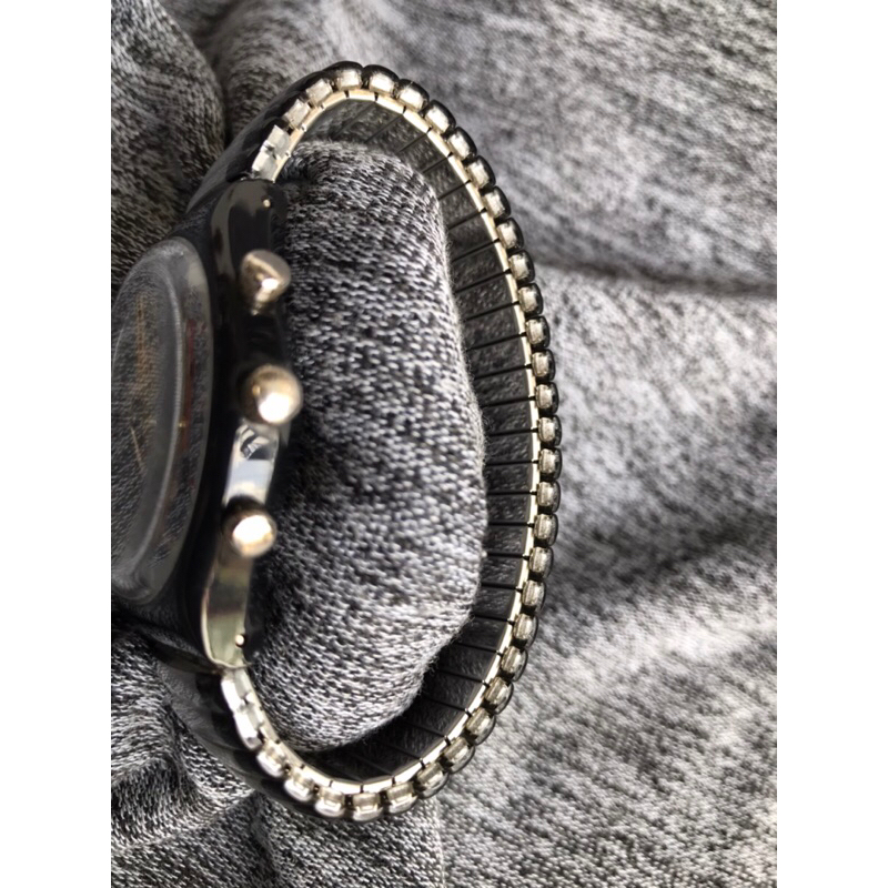 Đồng hồ nam swatch mặt 38mm 6kim chornograph dây chun