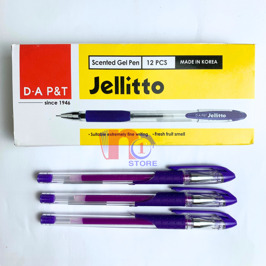 Hộp 12 Cây Bút Gel Cao Cấp Jellitto 0.4mm Hàn Quốc  - Văn Phòng Phẩm No.1