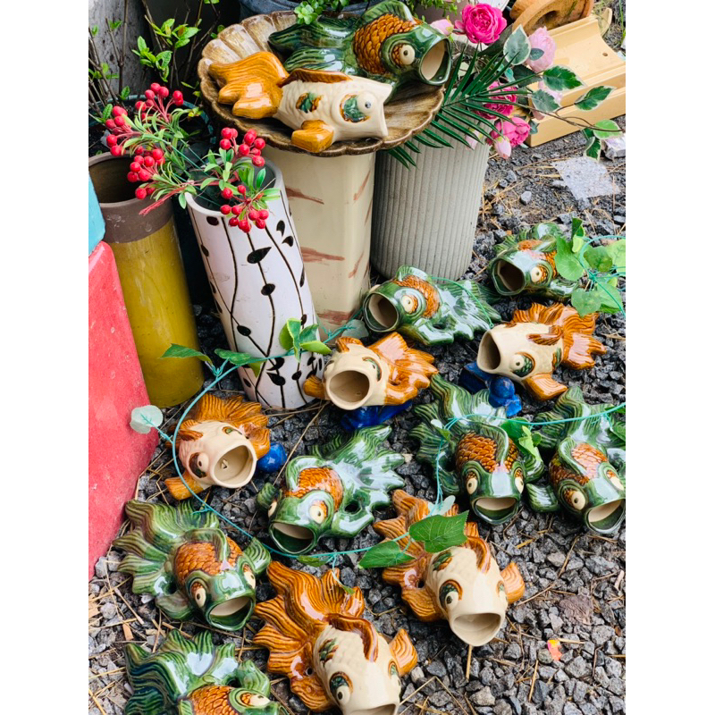 Cá Gốm Tôm Gốm Treo Tường 28*12cm