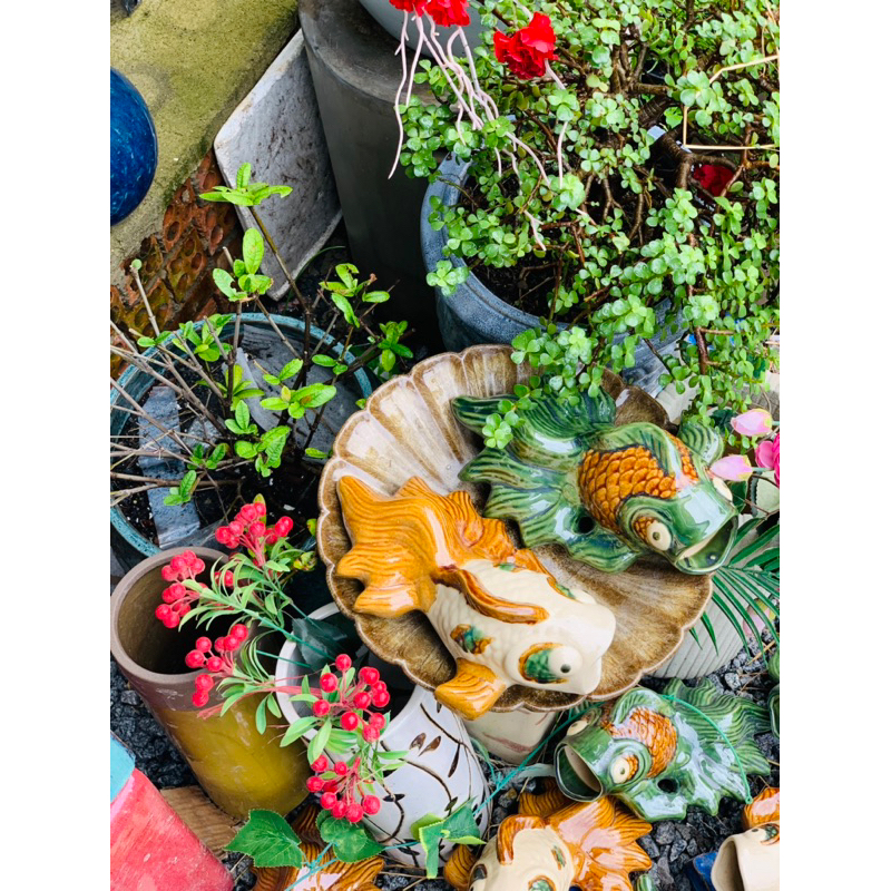 Cá Gốm Tôm Gốm Treo Tường 28*12cm