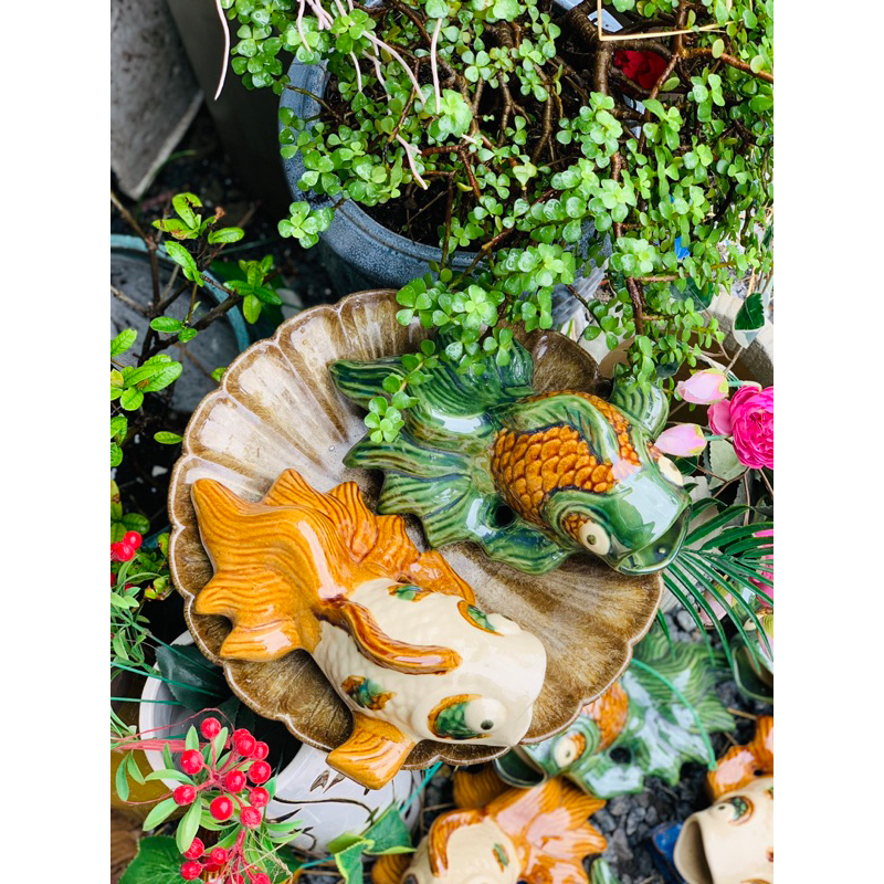 Cá Gốm Tôm Gốm Treo Tường 28*12cm