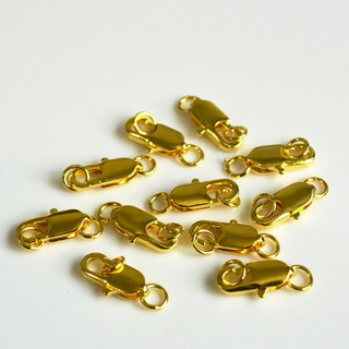 (1 cái)Móc khóa kèm khoen 12mm, Nguyên liệu làm trang sức cổ trang, nguyên liệu diy