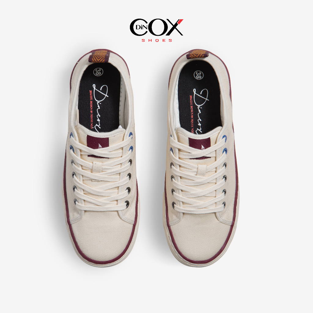 Giày Sneaker Unisex Vải DINCOX C40 WHITE