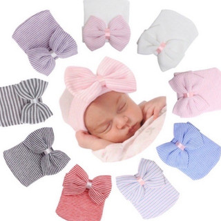 Mũ turban nơ duyên dáng cho bé yêu sơ sinh đến 3 tháng