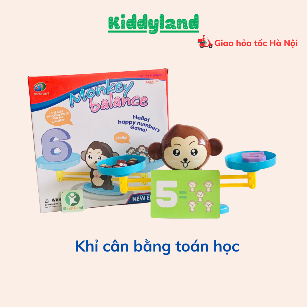 Đồ chơi Khỉ cân bằng toán học - Đồ chơi giáo dục Monkey Balance Cho Bé Học Số Đếm