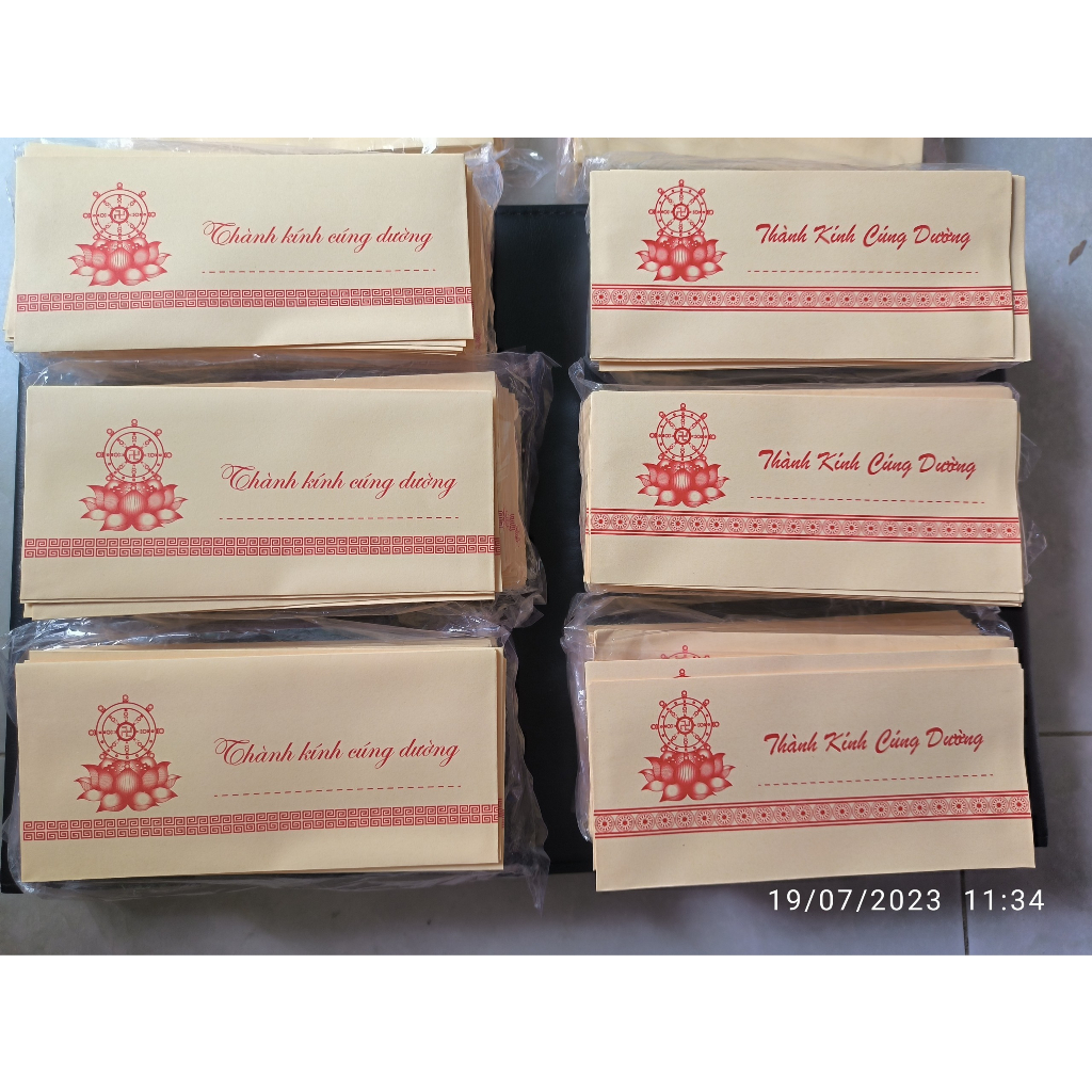 COMBO 50 BÌ THƯ THÀNH KÍNH CÚNG DƯỜNG LOẠI THƯỜNG