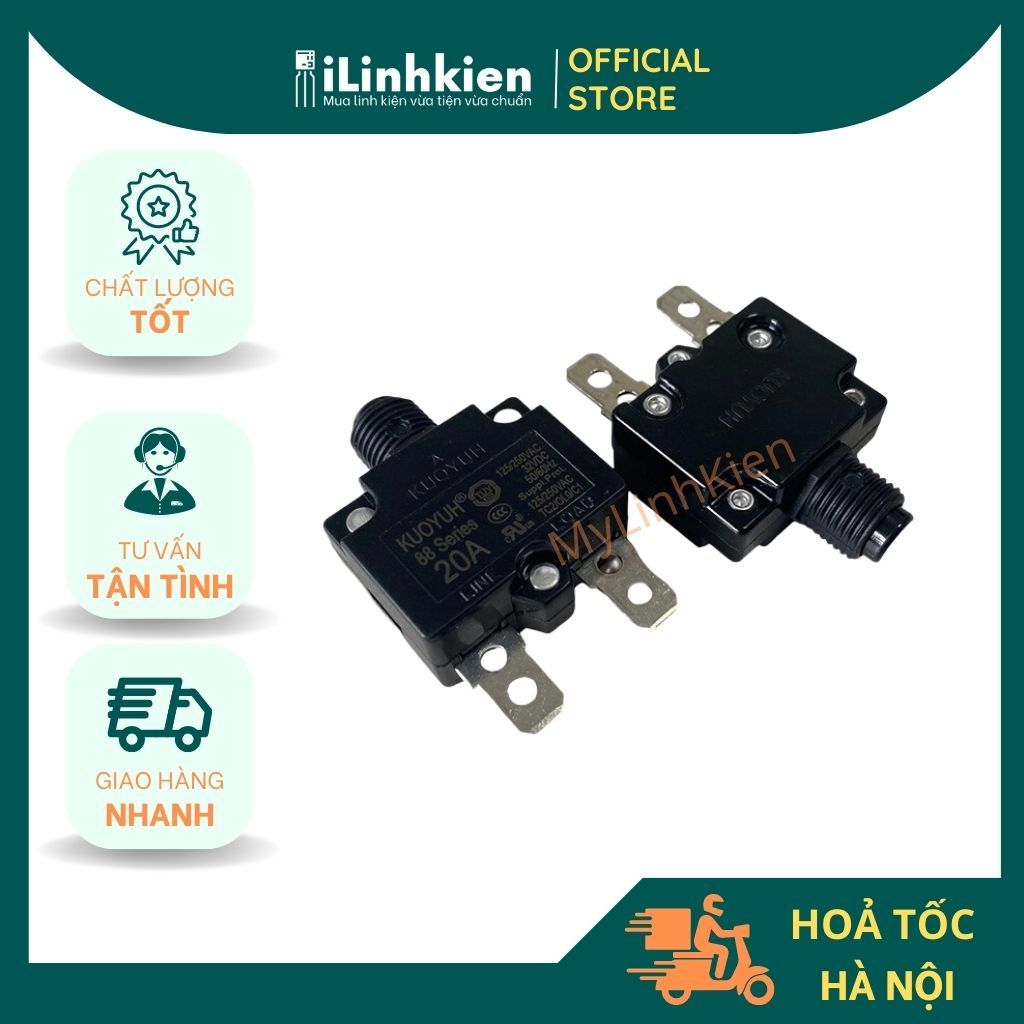Relay bảo vệ quá tải 20A 250V KUOYUH Đài Loan chất lượng tốt.