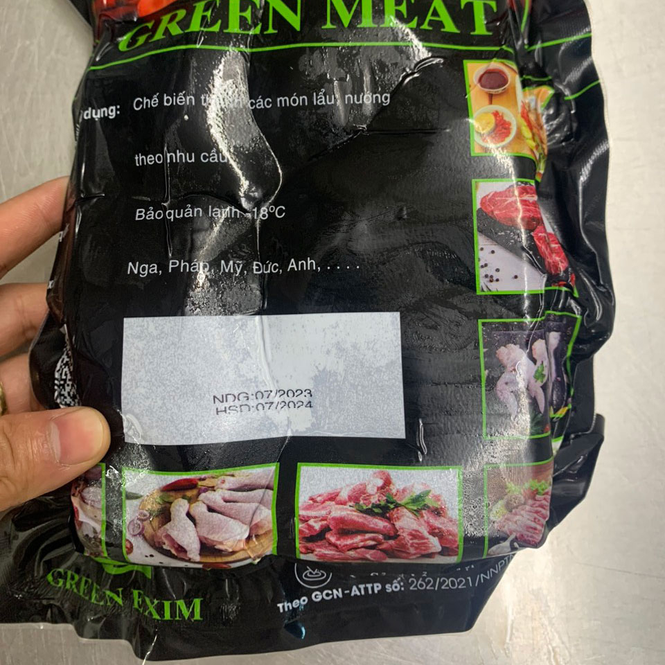 Cánh gà khúc giữa GreenMeat 1kg nhập khẩu dày thịt hàng loại 1 dùng chiên mắm, nướng, rán giòn ngon