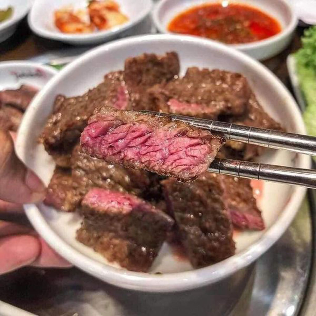 Lõi Thăn Bò Mềm Ngon | Bò Bít Tết Nướng BBQ 1kg/khay nướng khỏi chê - Ship Hỏa Tốc 1H Hà Nội