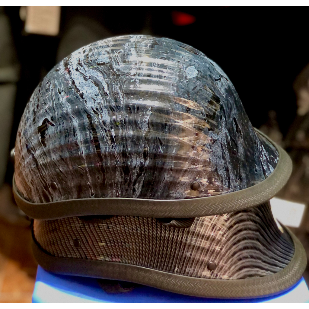 Mũ 1/2 sò các bon- mũ nửa đầu dáng sò carbon