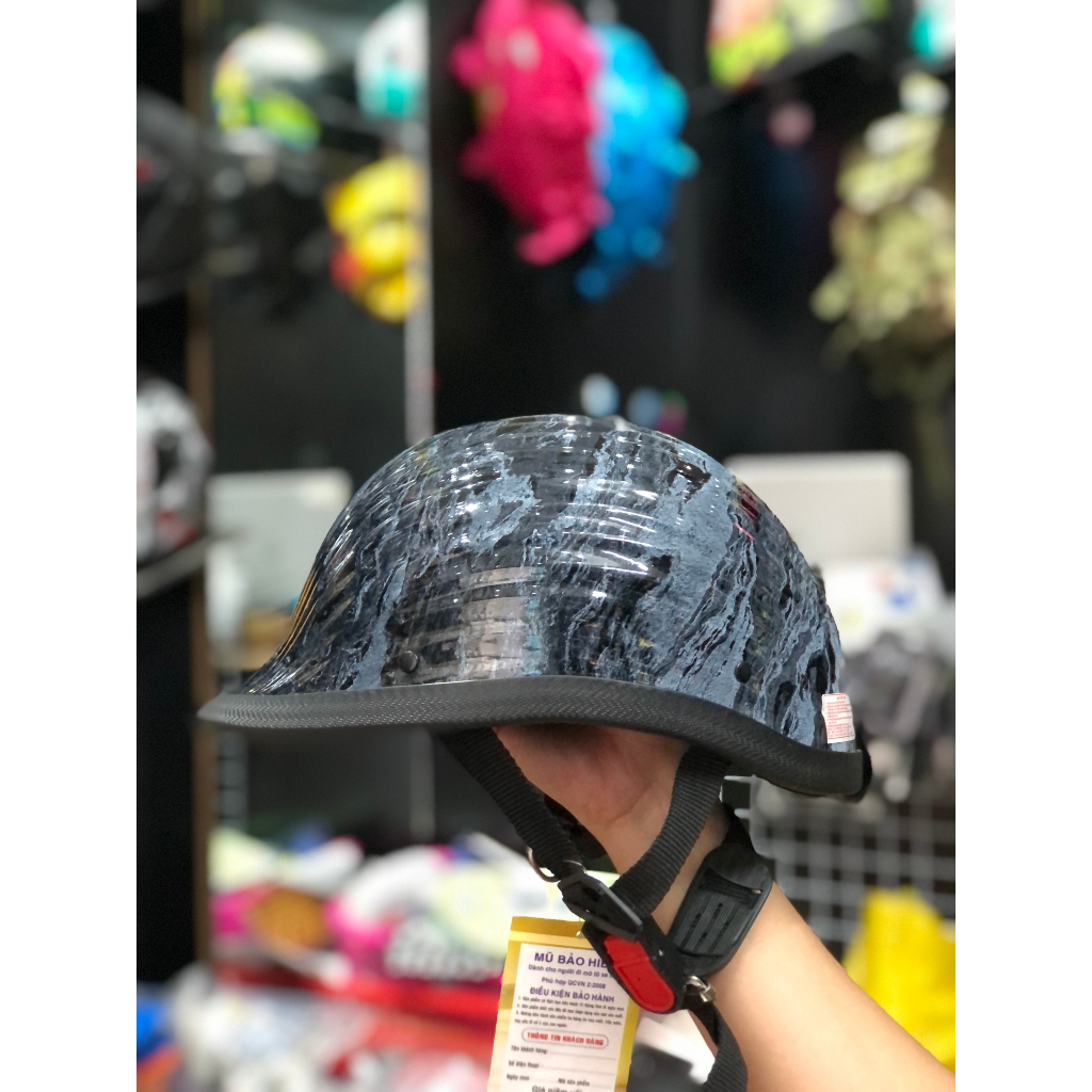 Mũ 1/2 sò các bon- mũ nửa đầu dáng sò carbon